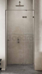 NEW TRENDY Drzwi prysznicowe AVEXA GUNMETAL BRUSHED 100x200 EXK-3248