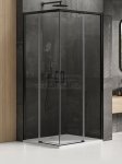 NEW TRENDY Kabina prysznicowa drzwi podwójne przesuwne PRIME BLACK 100x70 D-0316A/D-0351A