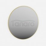 KROFAM - Lustro okrągłe COMO fi 80 cm, złota rama  ED8080-43Z--W