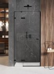 NEW TRENDY - Drzwi wnękowe prysznicowe AVEXA BLACK 100cm EXK-1550/51 