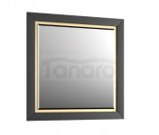 KROFAM - Lustro CHIC 80x80cm, czarna satyna CH 8095-45/43Z-W