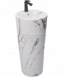 REA - Umywalka Ceramiczna Wolnostojąca BLANKA Marble Marmur Matt