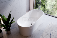 BESCO Wanna wolnostojąca Lova 160x74 + klik-klak chrom #WWM-160-LKS