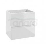AQUAFORM - szafka podumywalkowa / podblatowa 2S 60 OTTIMA biały połysk  AQ.401-1106011