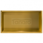Balneo Półka wnękowa z kołnierzem Wall Box One 60 x 30 x 10 cm, złota