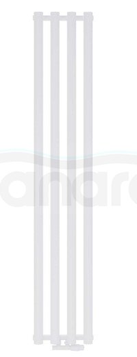 AQUAFORM - Grzejnik łazienkowy ASAMI pionowy 1800X332 494W / przył. dolne 50MM biały  GRŁ-G/A-1800X332-B