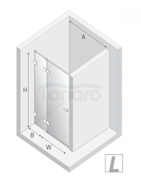 NEW TRENDY Drzwi wnękowe Eventa Gold Shine 90x200, drzwi pojedyncze EXK-4673/EXK-4674
