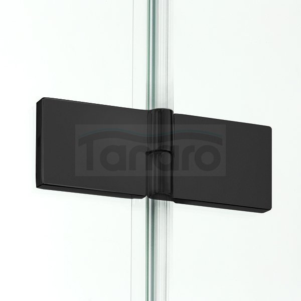 NEW TRENDY Kabina prysznicowa podwójne drzwi składane NEW SOLEO BLACK 70x70x195 