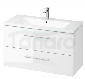 CERSANIT - Set C4356LARGA COMO 100 biały (szafka LARGA + umywalka COMO)  S801-576