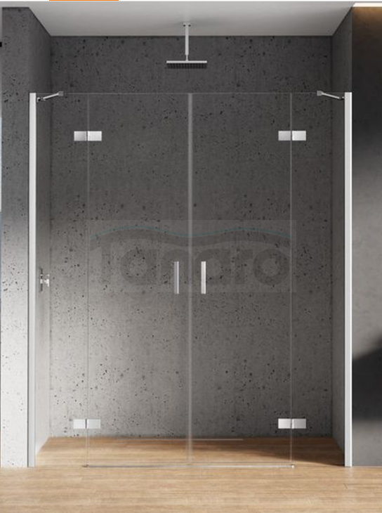 NEW TRENDY Drzwi prysznicowe wnękowe NEW RENOMA 190x195 D-0099A/D-0100A