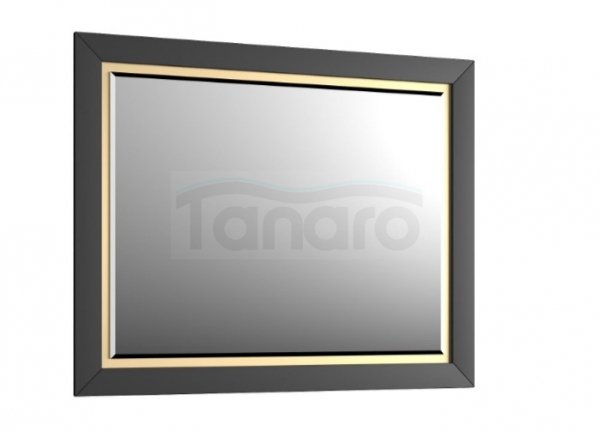 KROFAM - Lustro CHIC 100x80cm, czarny satyna CH2 CH 10095-45/43Z-W