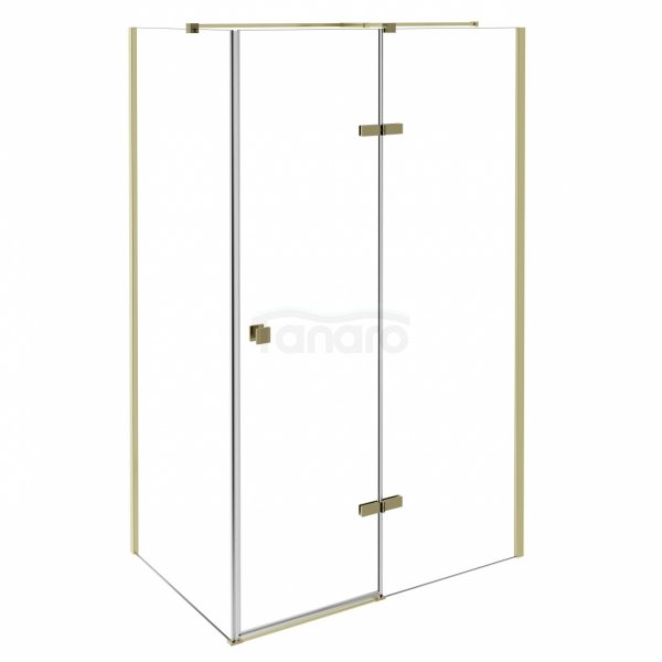 BESCO Kabina prysznicowa Pixa Gold 100x90 Lewa PPL-109-195G