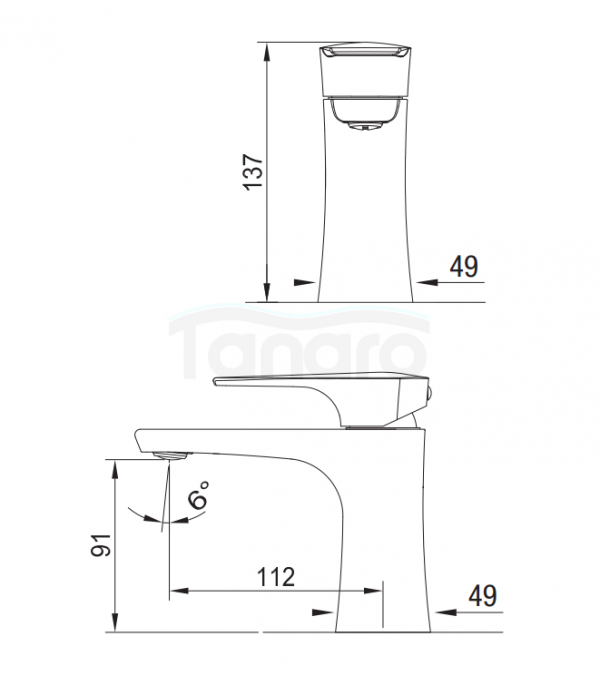 BLUE WATER Bateria umywalkowa MON-BUN.010 kolor ZŁOTY MONACO