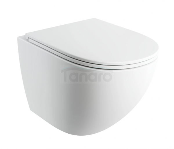OMNIRES miska toaletowa wisząca SILENT POWER™ z deską wolnoopadającą, 54 x 37 cm OTTAWACSPMWBM