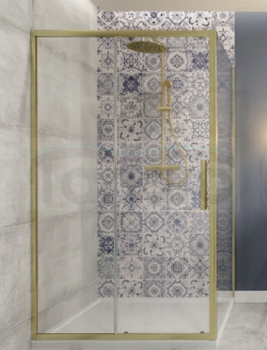 AQUAFORM Drzwi przesuwne INDIGO brushed gold 90x200 AQ.103-601117