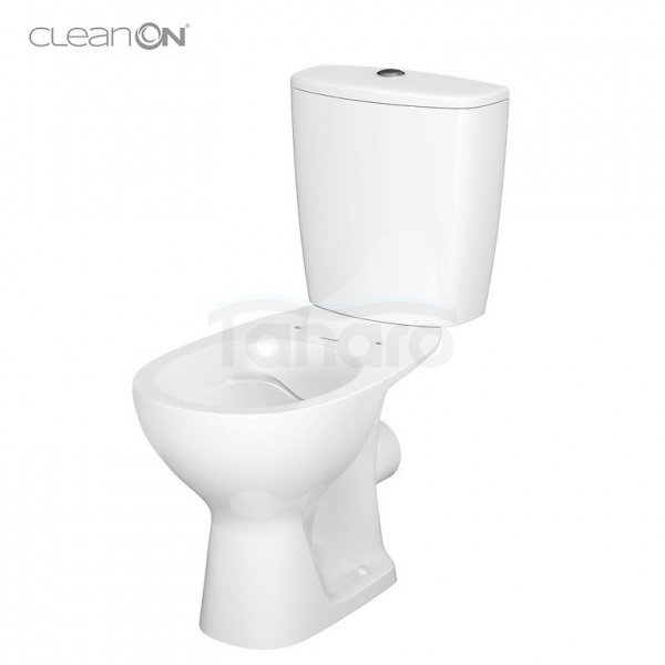 CERSANIT - Wc kompakt 613 ARTECO 010 New CleanOn z deską duroplastową, antybakteryjną, wolnoopadającą z funkcją łatwego wypinania  K667-052