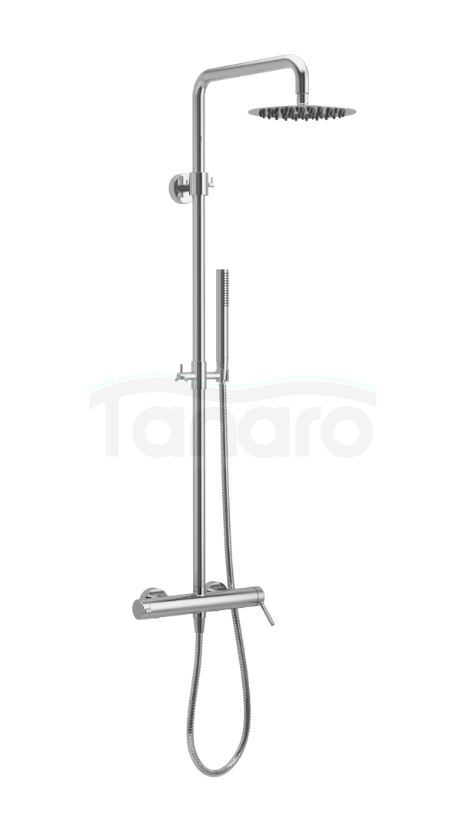 EXCELLENT PI zestaw prysznicowy ścienny z deszczownicą 25 cm, chrom AREX.1281CR