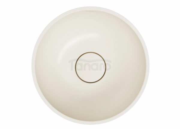 OMNIRES umywalka nablatowa, Ø35 cm SHELL M+ white sand mat SHELL350UNWS