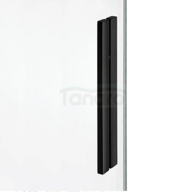 NEW TRENDY Drzwi wnękowe 140x200 Softi X Black, drzwi pojedyncze, przesuwne typu &quot;soft close&quot;  EXK-5359/EXK-5360