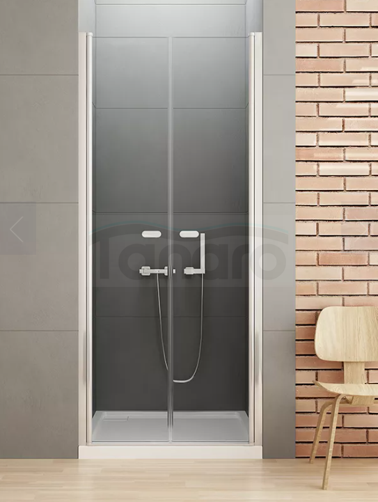 New Trendy New Soleo drzwi wnękowe dwuskrzydłowe 150x195 cm przejrzyste D-0169A