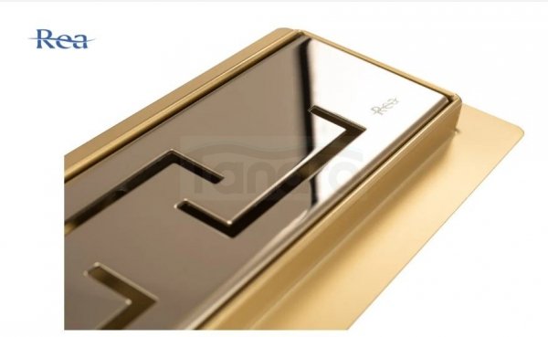 REA - Odpływ liniowy GREEK Gold/Złoty 90