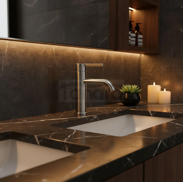 REA Bateria Umywalkowa Rea Foster nikiel szczotkowany niska