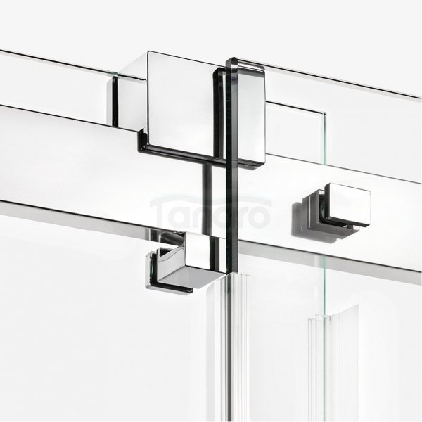 NEW TRENDY Drzwi wnękowe prysznicowe przesuwne podwójne SOFTI 180x200 EXK-3909