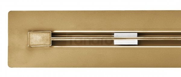 AQUALine Odpływ liniowy podłogowy złoty/gold SUPER SLIM INVISIBLE 90cm RSP01GL NOWOŚĆ