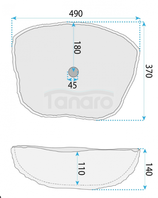 REA Umywalka nablatowa Rea Isla Marlo