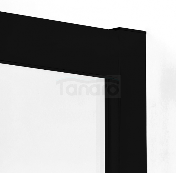 NEW TRENDY Kabina prysznicowa z brodzikiem , półokrągła, 90x90x201 R55 SUVIA BLACK ZS-0018