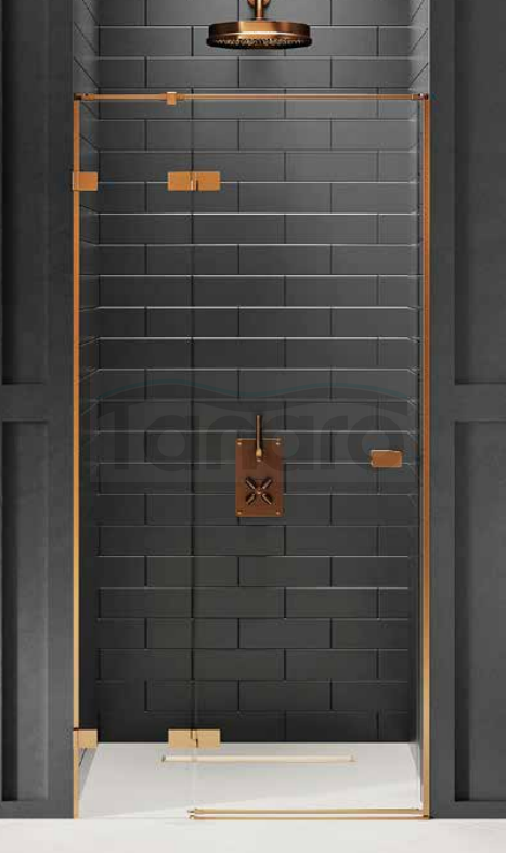 NEW TRENDY Drzwi prysznicowe AVEXA COPPER BRUSHED 120x200 EXK-3539
