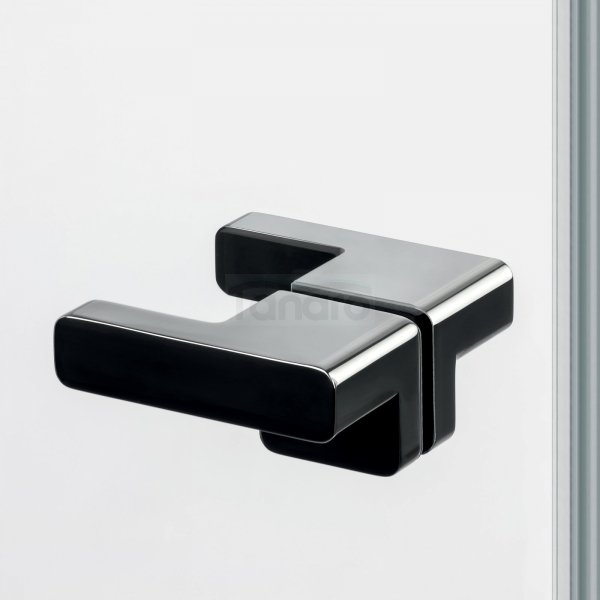 NEW TRENDY Drzwi wnękowe Eventa Black Chrome, drzwi pojedyncze 80x200 EXK-6128 PRAWE