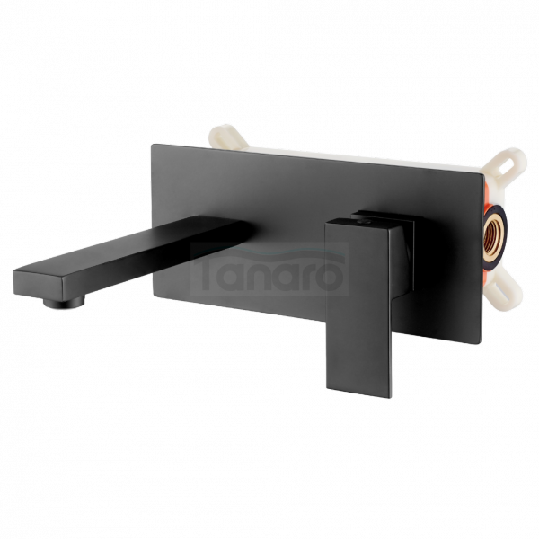 INVENA Umywalkowa bateria podtynkowa Paros czarna BP-09-U04-L