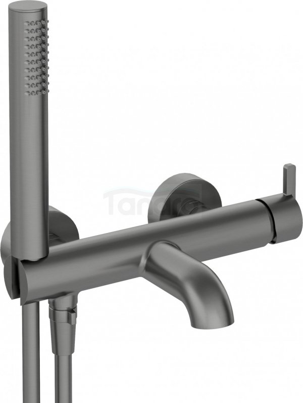DEANTE - Bateria wannowa  SILIA z zestawem prysznicowym Titanium BQS_D11M