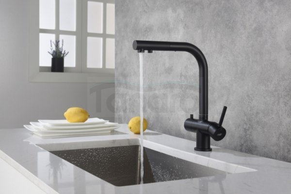BLUE WATER Apala 4-way czarny mat bateria 4 drożna 