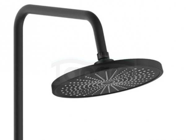 REA - Zestaw Prysznicowo - Natryskowy MARCO z wylewką Czarny / Black