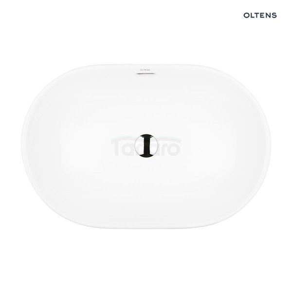 Oltens Tive umywalka 61x40 cm wpuszczana owalna biała 40323000