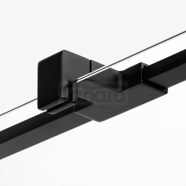 NEW TRENDY Kabina prysznicowa drzwi pojedyncze uchylne REFLEXA BLACK 120x80x200 POLSKA PRODUKCJA 