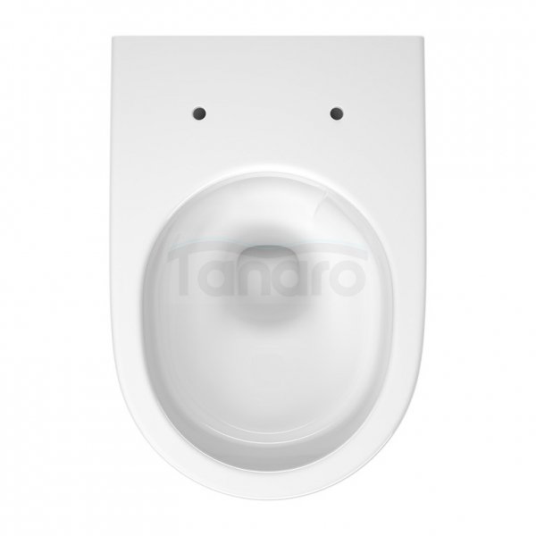 CERSANIT - Set B875 - miska zawieszana ZEN PRO by Cersanit OVAL StreamOn + deska duroplastowa SLIM WRAP antybakteryjna, wolnoopadająca, z funkcją łatwego wypinania  S701-719