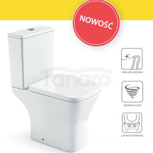 AQUAFORM CABRERA KOMPAKT Z DESKĄ WOLNOOPADAJĄCĄ DUROPLAST AQ.330-801162