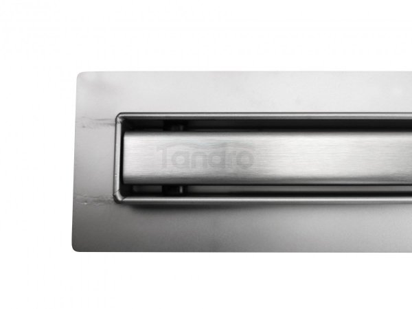 AQUALine - Odpływ liniowy podłogowy SLIM kwadrat chrom Obrotowy syfon ROZMIAR 100cm RSK01100