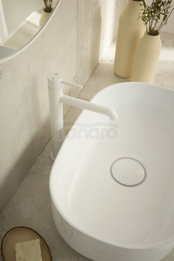 ARMATURA KRAKÓW KFA Bateria umywalkowa wysoka nablatowa MOZA MINI WHITE 5032-632-44