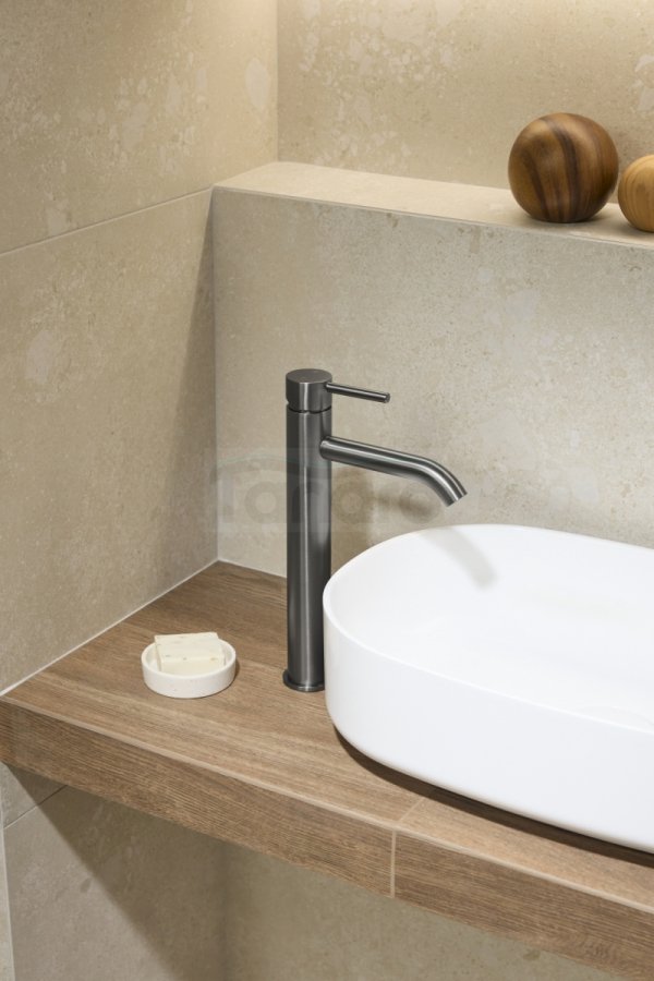 ARMATURA KRAKÓW KFA Bateria umywalkowa nablatowa MOZA GUN METAL GREY 5032-612-61