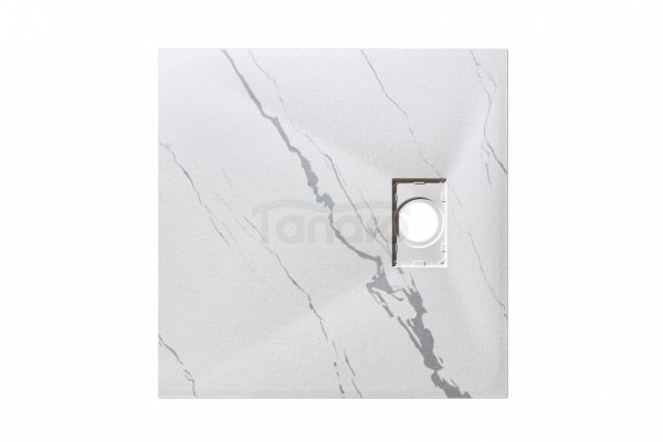 BESCO Brodzik kwadratowy Vexo Marble 80x80 VM-80-80-K
