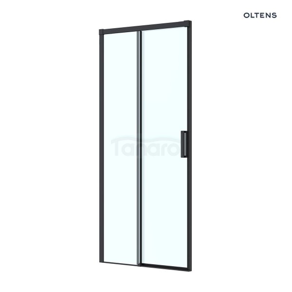 Oltens Breda drzwi prysznicowe 120 cm czarny mat/szkło przezroczyste 21212300