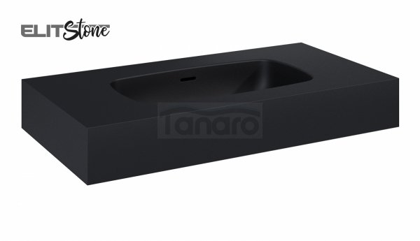 ELITA UMYWALKA DIMPLE 80 ŚCIENNA, MARMUR BLACK MATT 168855/RE040800027160
