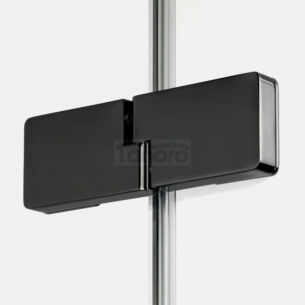 NEW TRENDY Drzwi wnękowe EVENTA BLACK CHROME 1D P 110x200 szkło czyste 8mm Active Shield 2.0 EXK-6134