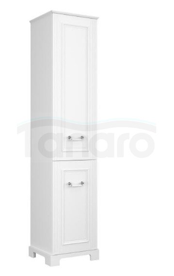 KROFAM - Szafka wysoka OXFORD 40 cm (słupek), stara biel  OX2 4020-0Z-S P/L