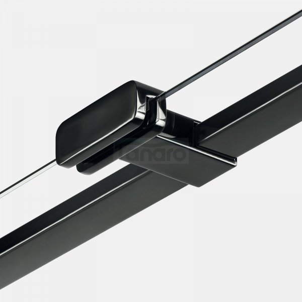 NEW TRENDY Drzwi wnękowe Eventa Black Chrome, drzwi pojedyncze 80x200 EXK-6128 PRAWE