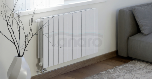 ARMATURA KRAKÓW KFA Grzejnik aluminiowy ADR500/D/12 z dolnym lewym zasilaniem prostym 763-124-44